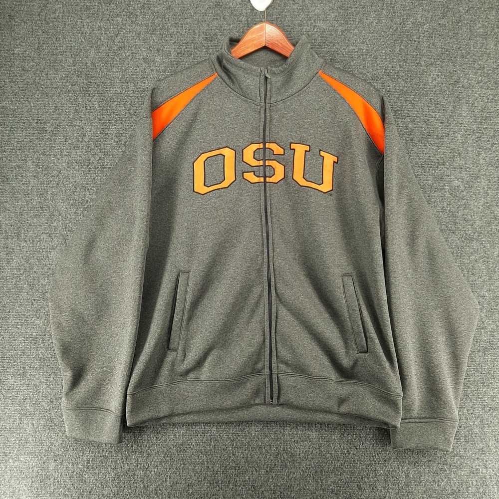 OSU Oregon State Men's L Full Zip NCAA Jacket Campus Drive Embroidered Large